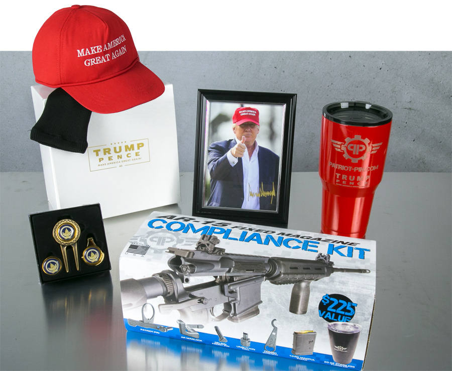 Patriot Pin giving away an AR-15 California Compliance Kit Enter to win